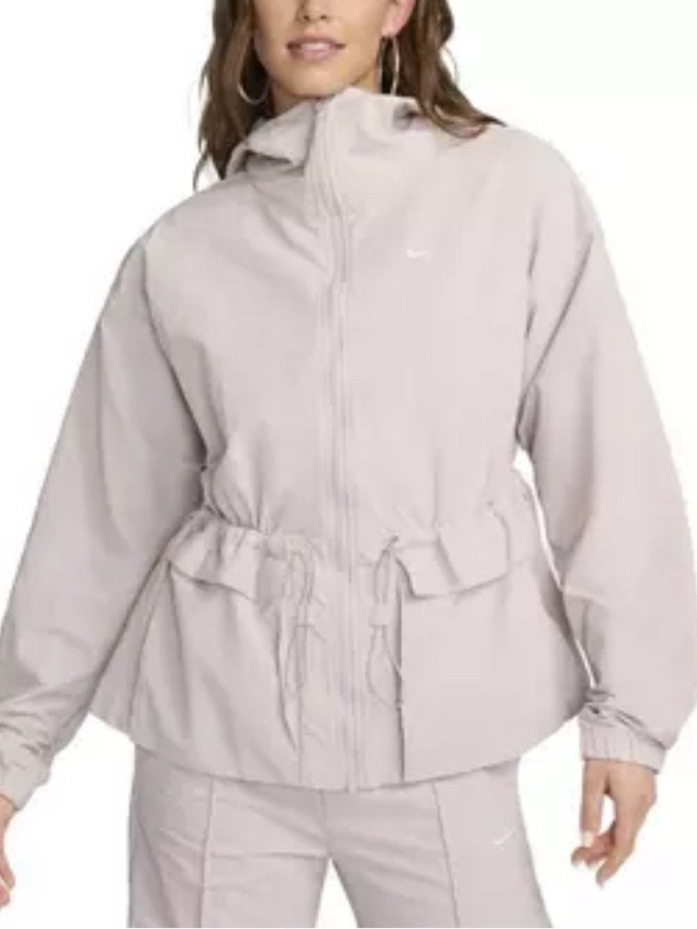 Nike Women's Oversized Hooded Jacket in Light Purple